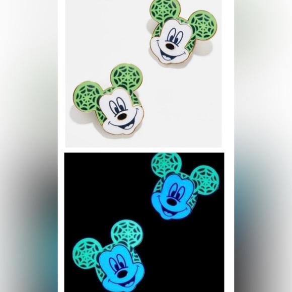 Disney Baublebar Glow in the Dark Mickey earrings - Picture 3 of 4